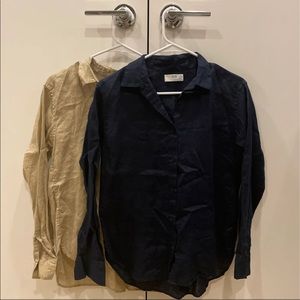 Uniqlo Linen Long Sleeve Shirts
